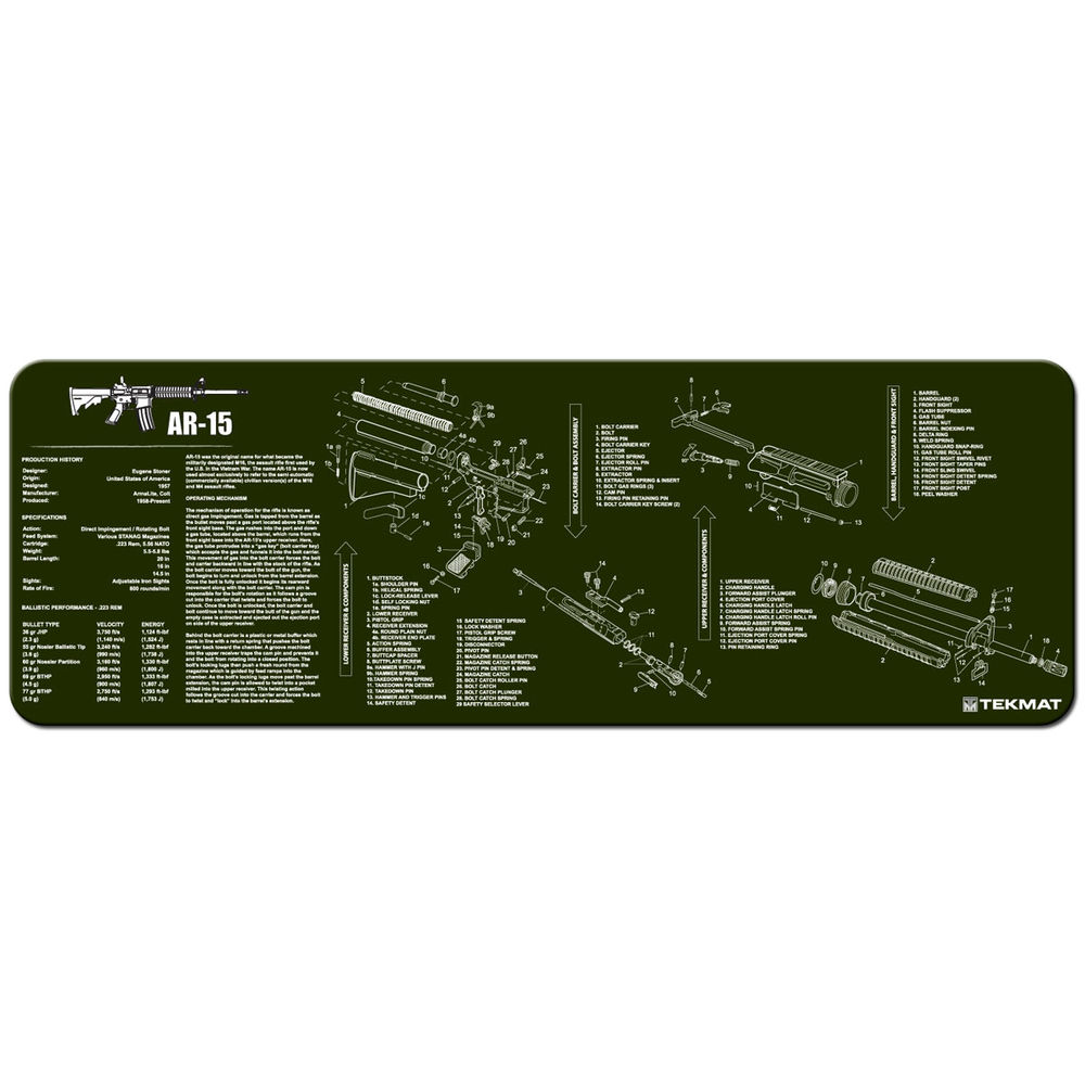 TEKMAT RIFLE MAT AR15 OD GREEN - for sale