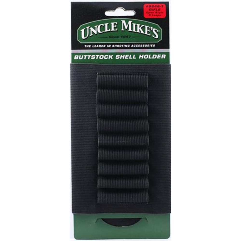 uncle mike's - Buttstock Shell Holder - BLK RIFLE STOCK SHELL HOLDER for sale