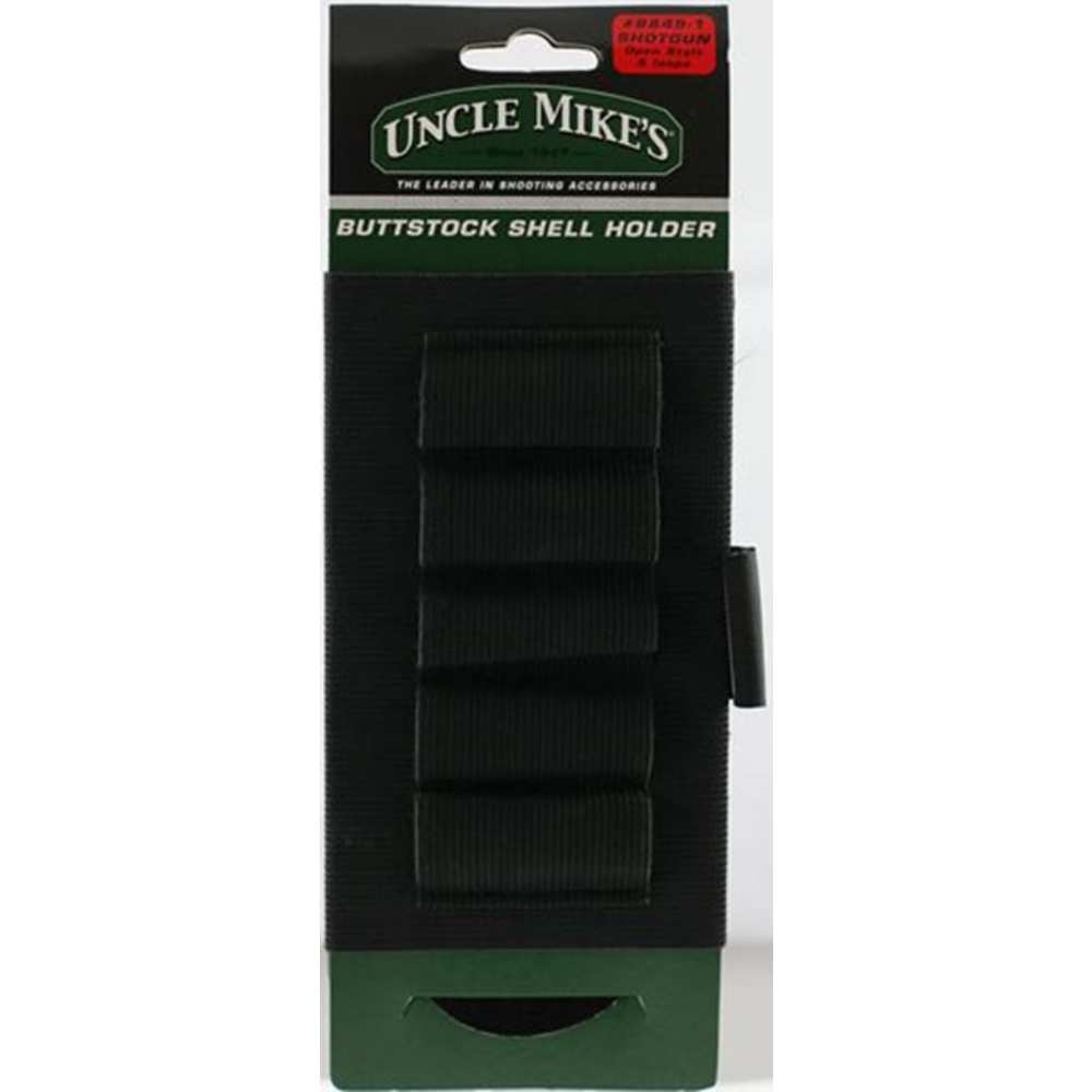 uncle mike's - Buttstock Shell Holder - BLK SHOTGUN STOCK SHELL HOLDER for sale