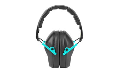 walker's game ear - Pro - LOW PROFILE FOLDING MUFF BLACK/TEAL for sale
