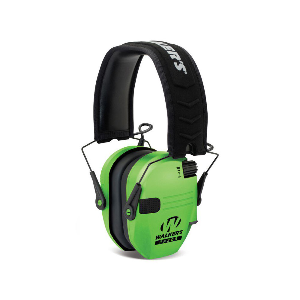 walker's game ear - Razor Slim Electronic - RAZOR SLIM ELECTRONIC MUFF HI VIZ GREEN for sale