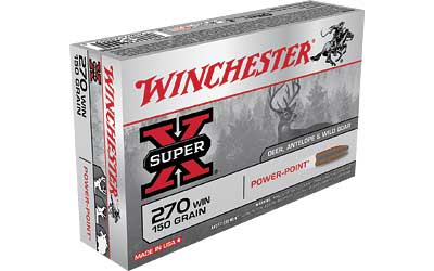 WINCHESTER SUPER-X 270 WIN 150GR POWER POINT 20RD 10BX/CS - for sale